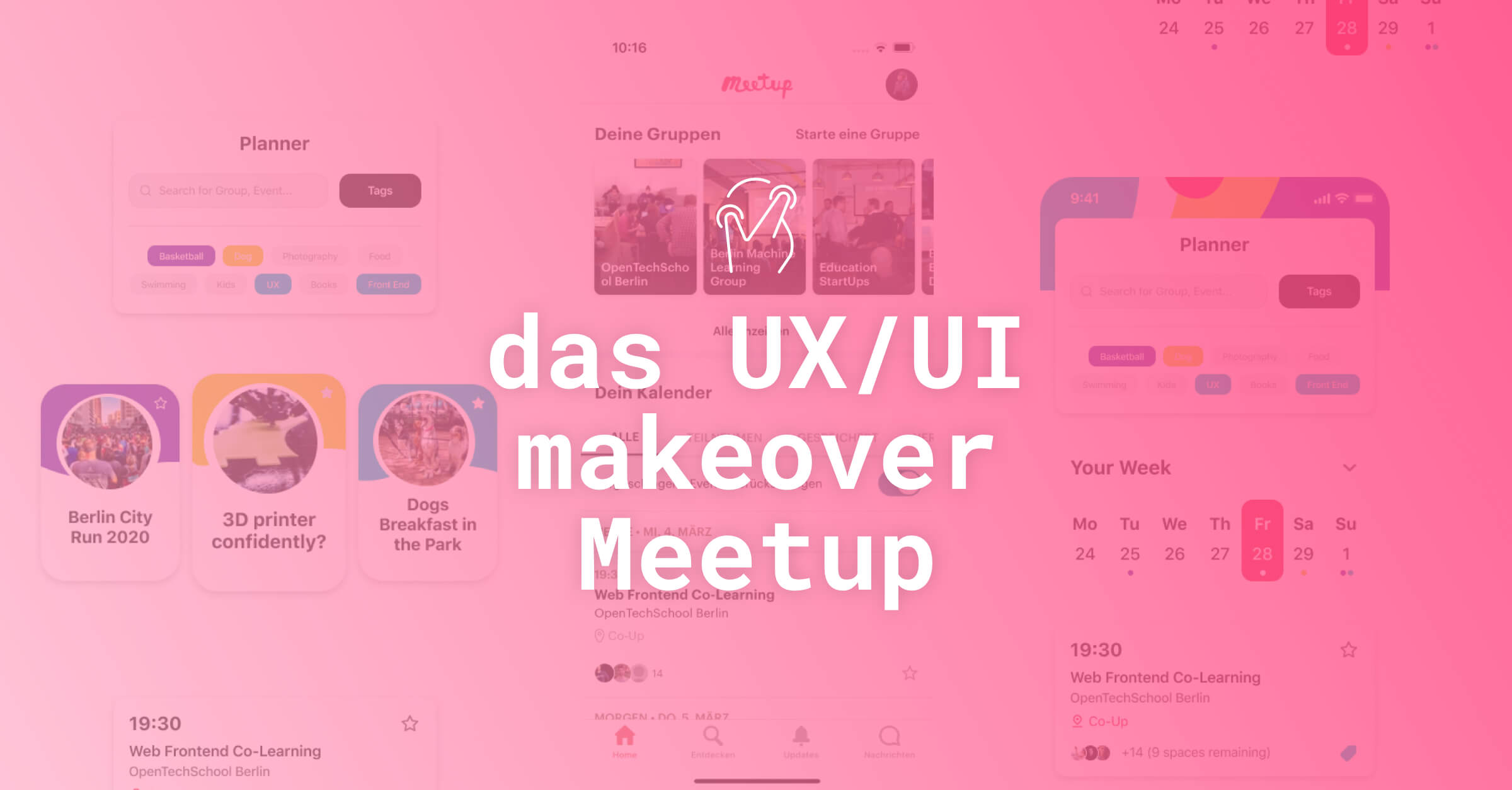 Read more about the article UI/UX Makeover für die Meetup App: Personalisiertes Event Management